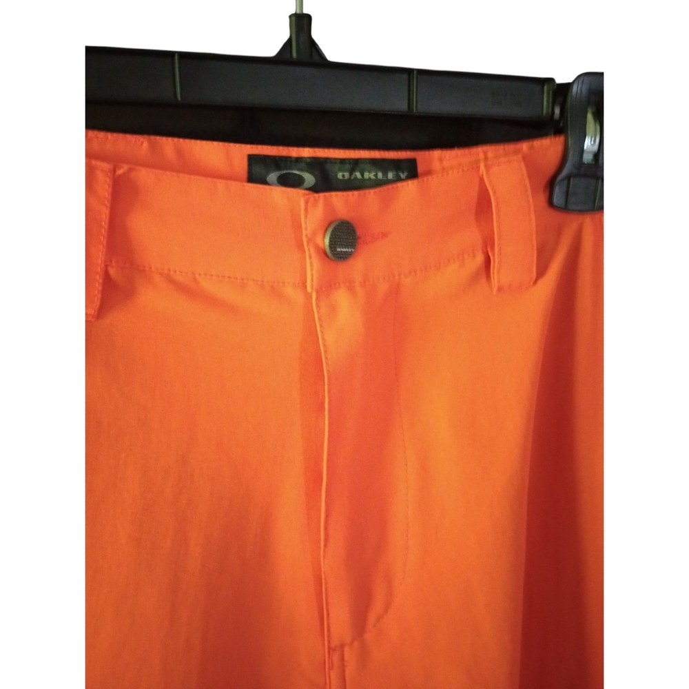 Oakley Athletic Orange Shorts Lightweight Activewear - Picture 2 of 13